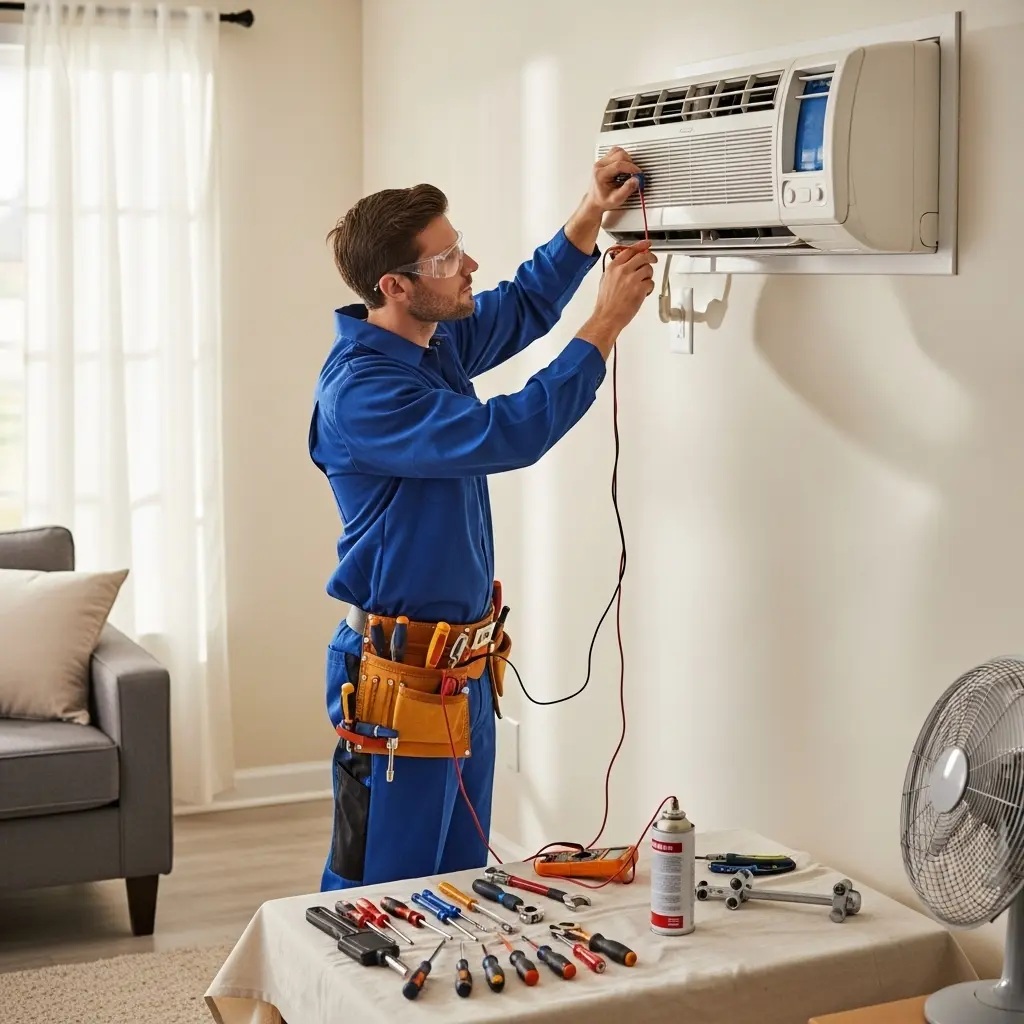 Çamlıdere Grundig Grundig klima gaz dolumu ve bakım – Enerji verimliliği artırıldı. - Teknik servis örneği